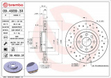 Brzdový kotouč BREMBO 09.4939.3X