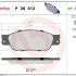 Sada brzdových destiček BREMBO P36012 - JAGUAR Sada brzdových destiček BREMBO P36012 - JAGUAR