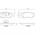 Sada brzdových destiček BREMBO P24043 - FORD Sada brzdových destiček BREMBO P24043 - FORD