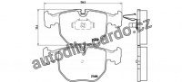 Sada brzdových destiček BREMBO P06048 Sada brzdových destiček BREMBO P06048