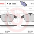 Sada brzdových destiček BREMBO P36022 Sada brzdových destiček BREMBO P36022