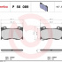 Sada brzdových destiček BREMBO P56089 - INFINITI, NISSAN