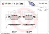 Sada brzdových destiček BREMBO P59042