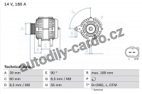Alternátor BOSCH 0986081230