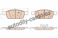 Sada brzdových destiček TRW GDB2009