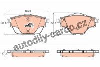 Sada brzdových destiček TRW GDB2034