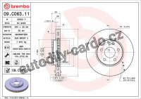 Brzdový kotouč BREMBO 09.C063.11 - MERCEDES-BENZ