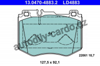 Sada brzdových destiček ATE 13.0470-4883 (AT LD4883)