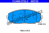 Sada brzdových destiček ATE 13.0460-5722 (AT 605722)
