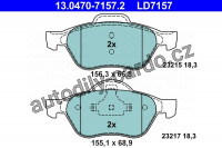 Sada brzdových destiček ATE 13.0470-7157 (AT LD7157)