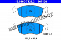 Sada brzdových destiček ATE 13.0460-7126 (AT 607126) - FIAT