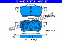 Sada brzdových destiček ATE 13.0460-7137 (AT 607137) - NISSAN, RENAULT