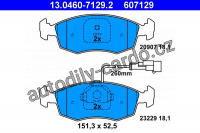 Sada brzdových destiček ATE 13.0460-7129 (AT 607129) - LANCIA