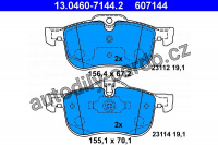 Sada brzdových destiček ATE 13.0460-7144 (AT 607144) - MG, ROVER Sada brzdových destiček ATE 13.0460-7144 (AT 607144) - MG, ROVER