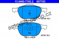 Sada brzdových destiček ATE 13.0460-7193 (AT 607193) - FORD, VOLVO