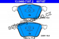 Sada brzdových destiček ATE 13.0460-7187 (AT 607187) - VOLVO