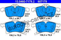 Sada brzdových destiček ATE 13.0460-7179 (AT 607179) - OPEL