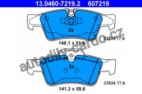 Sada brzdových destiček ATE 13.0460-7219 (AT 607219) - MERCEDES-BENZ