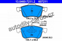 Sada brzdových destiček ATE 13.0460-7211 (AT 607211) - ALFA ROMEO