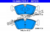 Sada brzdových destiček ATE 13.0460-7215 (AT 607215) - BMW