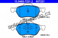 Sada brzdových destiček ATE 13.0460-7221 (AT 607221) - RENAULT