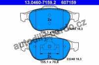 Sada brzdových destiček ATE 13.0460-7159 (AT 607159) - RENAULT