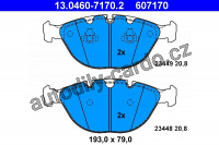 Sada brzdových destiček ATE 13.0460-7170 (AT 607170) - BMW