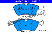 Sada brzdových destiček ATE 13.0460-7220 (AT 607220) - MERCEDES-BENZ