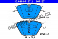 Sada brzdových destiček ATE 13.0460-7167 (AT 607167) - BMW