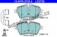 Sada brzdových destiček ATE Ceramic 13.0470-2725 (AT LD2725)
