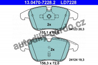 Sada brzdových destiček ATE Ceramic 13.0470-7228 (AT LD7228)