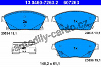 Sada brzdových destiček ATE 13.0460-7263 (AT 607263)