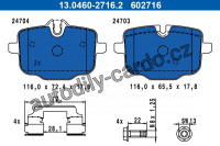 Sada brzdových destiček ATE 13.0460-2716 (AT 602716)