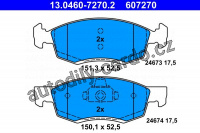 Sada brzdových destiček ATE 13.0460-7270 (AT 607270)