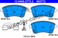 Sada brzdových destiček ATE 13.0460-2772 (AT 602772) - KIA, OPEL