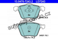 Sada brzdových destiček ATE Ceramic 13.0470-7243 (AT LD7243)
