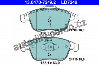 Sada brzdových destiček ATE Ceramic 13.0470-7249 (AT LD7249)