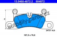 Sada brzdových destiček ATE 13.0460-4872 (AT 604872)