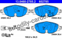 Sada brzdových destiček ATE 13.0460-2785 (AT 602785)