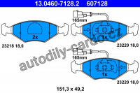 Sada brzdových destiček ATE 13.0460-7128 (AT 607128) - FIAT