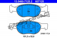 Sada brzdových destiček ATE 13.0460-7125 (AT 607125) - FIAT