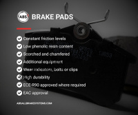 Sada brzdových destiček A.B.S. 37558