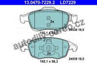 Sada brzdových destiček ATE 13.0470-7229 (AT LD7229)
