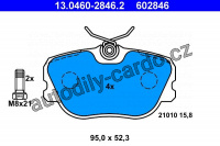 Sada brzdových destiček ATE 13.0460-2846 (AT 602846) - VOLVO