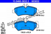 Sada brzdových destiček ATE 13.0460-3832 (AT 603832) - VW
