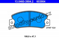 Sada brzdových destiček ATE 13.0460-3904 (AT 603904) - FIAT