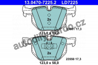 Sada brzdových destiček ATE Ceramic 13.0470-7225 (AT LD7225) - BMW