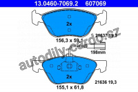 Sada brzdových destiček ATE 13.0460-7069 (AT 607069) - ALFA ROMEO, FIAT