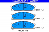 Sada brzdových destiček ATE 13.0460-5957 (AT 605957) - NISSAN