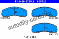 Sada brzdových destiček ATE 13.0460-5725 (AT 605725)